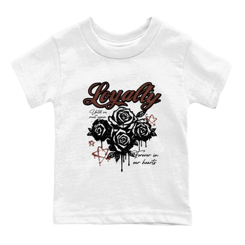 Sneaker match tees – Sneaker Tees To Match Dunk Low Football Shoes – Loyalty Kids T-Shirt White 2