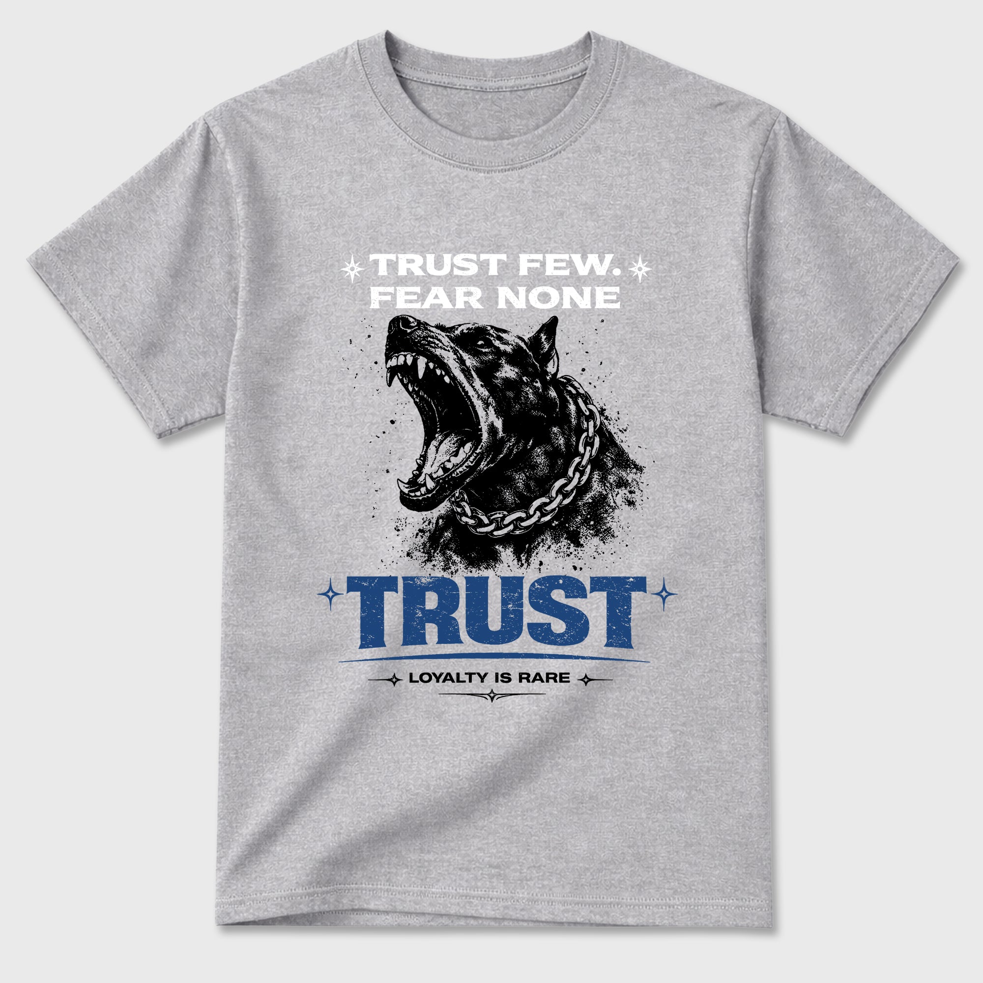 Loyalty is Rare Graphic T-Shirt featuring original streetwear artwork designed to match the Air Jordan 3 True Blue. Heather Grey 2 Graphic T-Shirt.