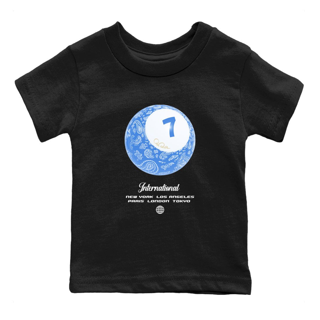 Air Jordan 3 Lucky Shorts shirts to match jordans Lucky Ball sneaker match tees Air Jordan 3 Retro Lucky Shorts match shoes to clothes SNRT Sneaker Tees Youth Baby Black 2 tee