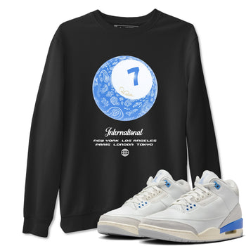 Air Jordan 3 Lucky Shorts shirts to match jordans Lucky Ball sneaker match tees Air Jordan 3 Retro Lucky Shorts match shoes to clothes SNRT Sneaker Tees unisex cotton Black 1 shirts