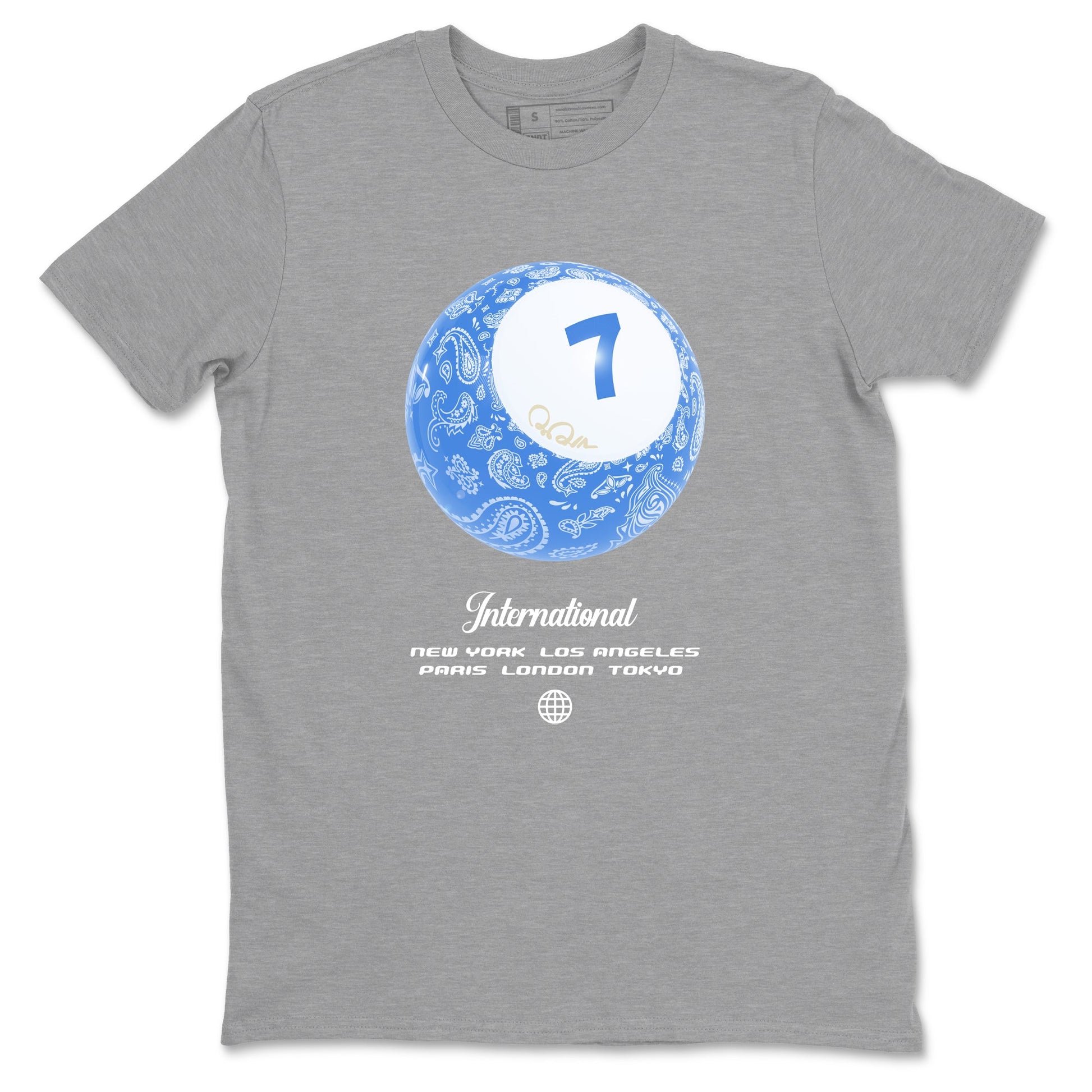 Air Jordan 3 Lucky Shorts shirts to match jordans Lucky Ball sneaker match tees Air Jordan 3 Retro Lucky Shorts match shoes to clothes SNRT Sneaker Tees unisex cotton Heather Grey 2 shirts