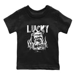 Air Jordan 4 Retro White Thunder shirts to match jordans Lucky Cat sneaker match tees Air Jordan 4 White Thunder SNRT Sneaker Release Tees Youth Baby Black 2 crew neck shirts