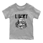 Air Jordan 4 Retro White Thunder shirts to match jordans Lucky Cat sneaker match tees Air Jordan 4 White Thunder SNRT Sneaker Release Tees Youth Baby Heather Grey 2 crew neck shirts