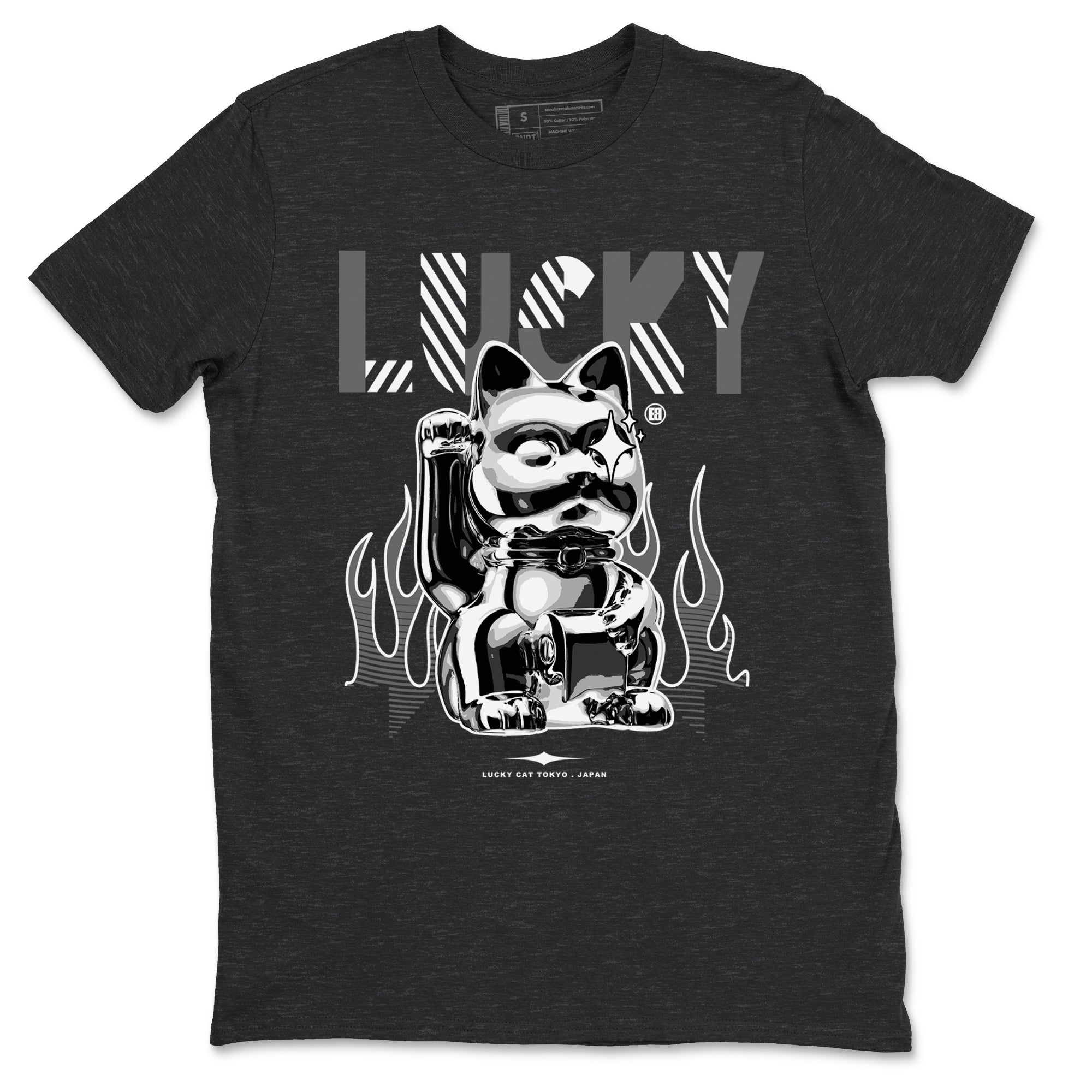 Air Jordan 5 Black Cat shirts to match jordans Lucky Cat sneaker match tees Air Jordan 5 Retro Black Cat SNRT Sneaker Release Tees unisex cotton Charcoal Heather 2 crew neck shirts
