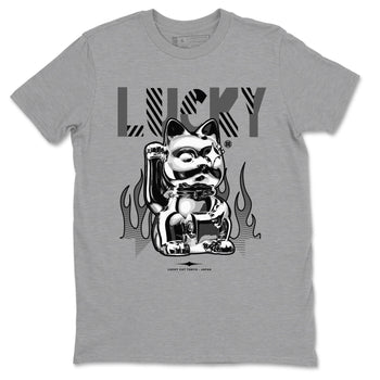 Air Jordan 5 Black Cat shirts to match jordans Lucky Cat sneaker match tees Air Jordan 5 Retro Black Cat SNRT Sneaker Release Tees unisex cotton Heather Grey 2 crew neck shirts