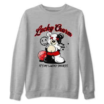 1s Black Toe Reimagined shirts to match jordans Lucky Charm best t shirts to wear with jordans AJ1 High OG Black Toe Reimagined match shoes to clothes SNRT Sneaker Tees unisex cotton Heather Grey 2 shirts
