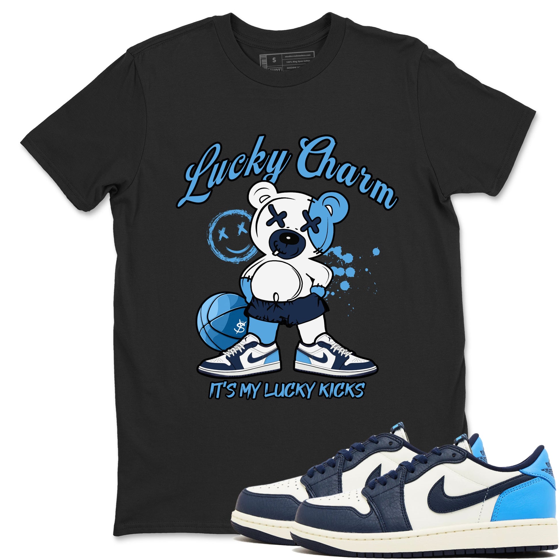 1s Obsidian shirts to match jordans Lucky Charm shirts to match Jordans AJ1 Retro Low OG Obsidian match shoes to clothes SNRT Sneaker Tees unisex cotton Black 1 shirts