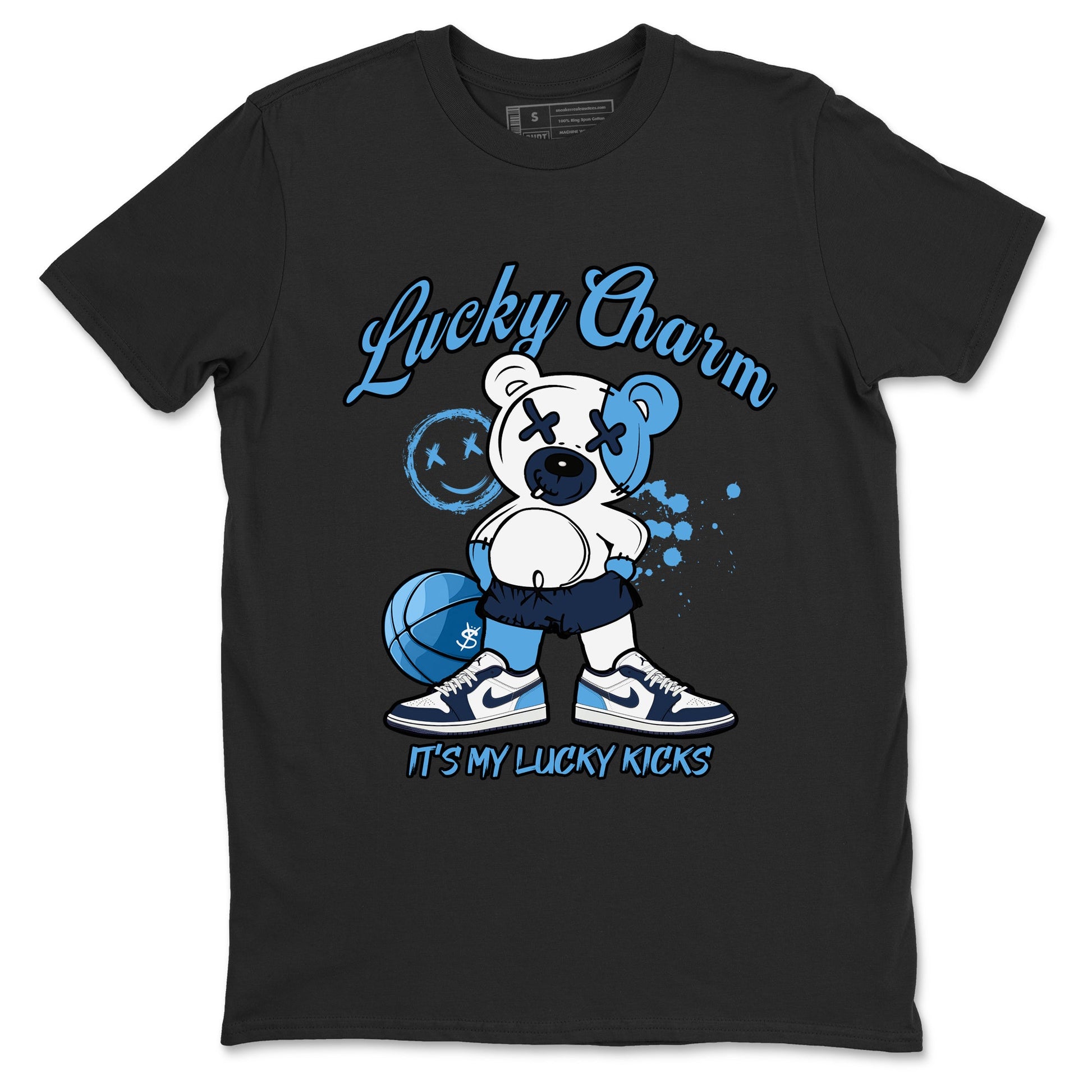1s Obsidian shirts to match jordans Lucky Charm shirts to match Jordans AJ1 Retro Low OG Obsidian match shoes to clothes SNRT Sneaker Tees unisex cotton Black 2 shirts