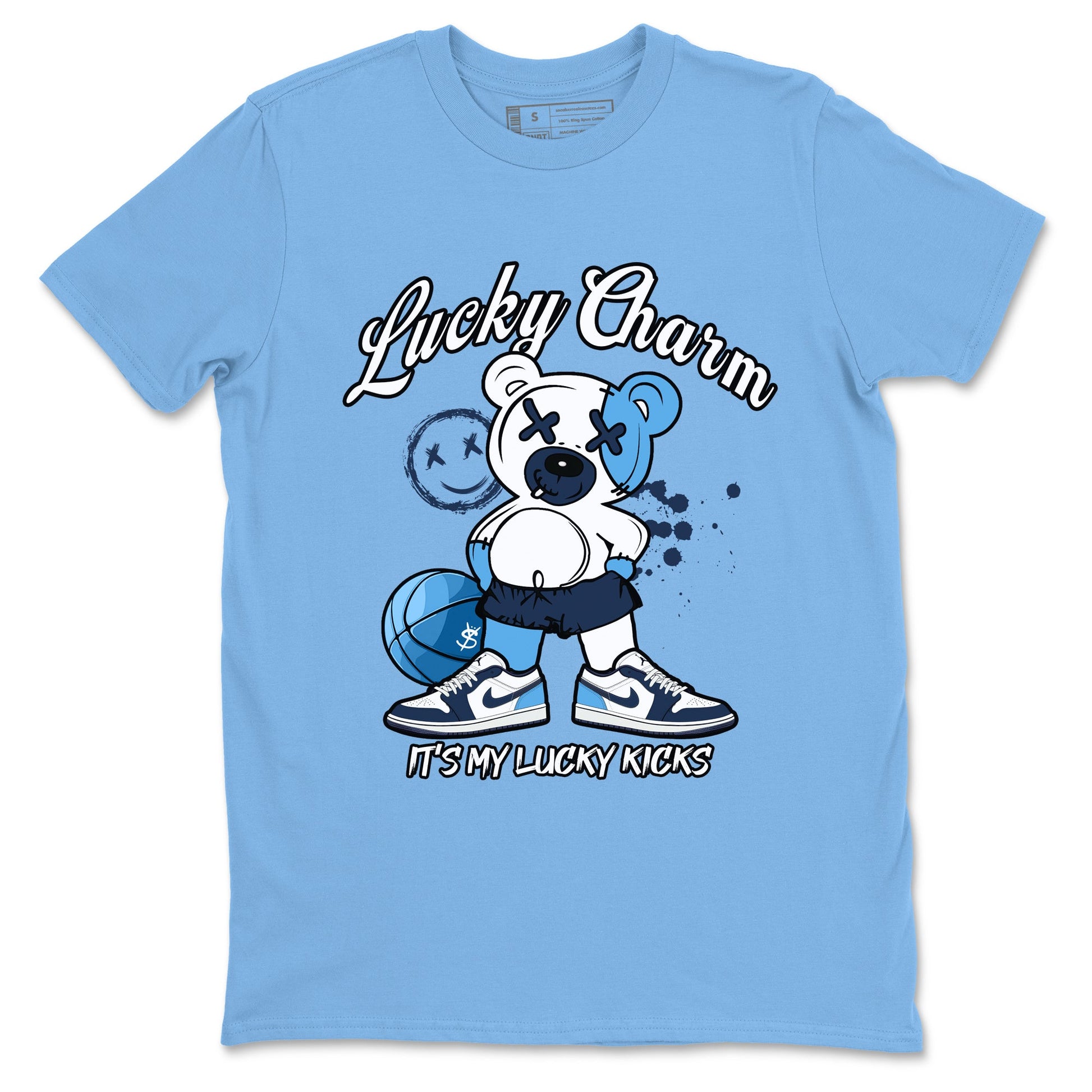 1s Obsidian shirts to match jordans Lucky Charm shirts to match Jordans AJ1 Retro Low OG Obsidian match shoes to clothes SNRT Sneaker Tees unisex cotton Carolina Blue 2 shirts