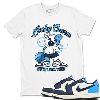 1s Obsidian shirts to match jordans Lucky Charm shirts to match Jordans AJ1 Retro Low OG Obsidian match shoes to clothes SNRT Sneaker Tees unisex cotton White 1 shirts