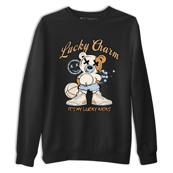 Sneaker match tees – Sneaker Tees To Match Air Jordan 3 Champagne and Oysters Shoes – Lucky Charm Tee Black 2
