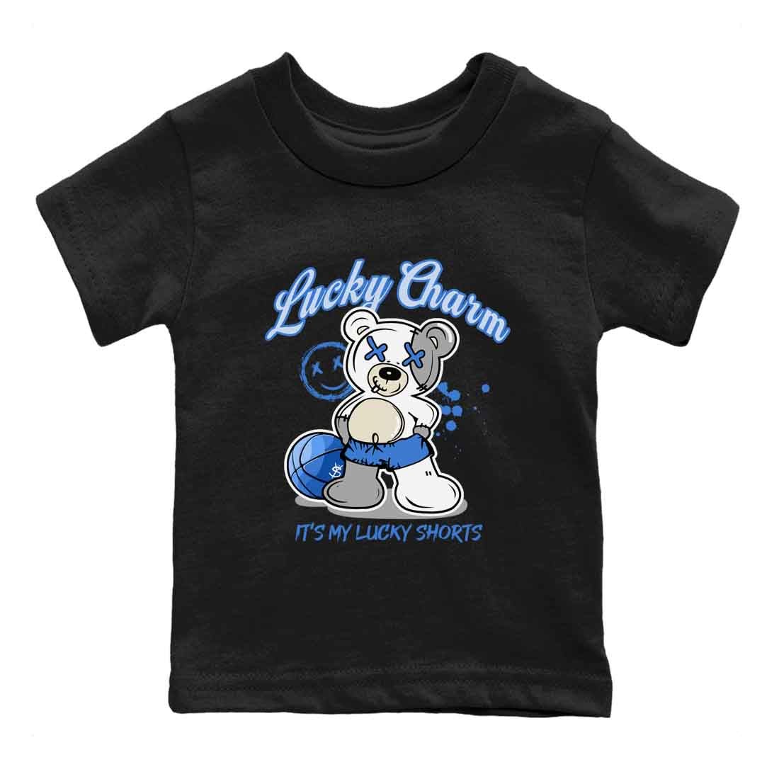 3s Lucky Shorts shirts to match jordans Lucky Charm best t shirts to wear with jordans Air Jordan 3 Lucky Shorts match shoes to clothes SNRT Sneaker Tees Youth Baby Black 2 tee
