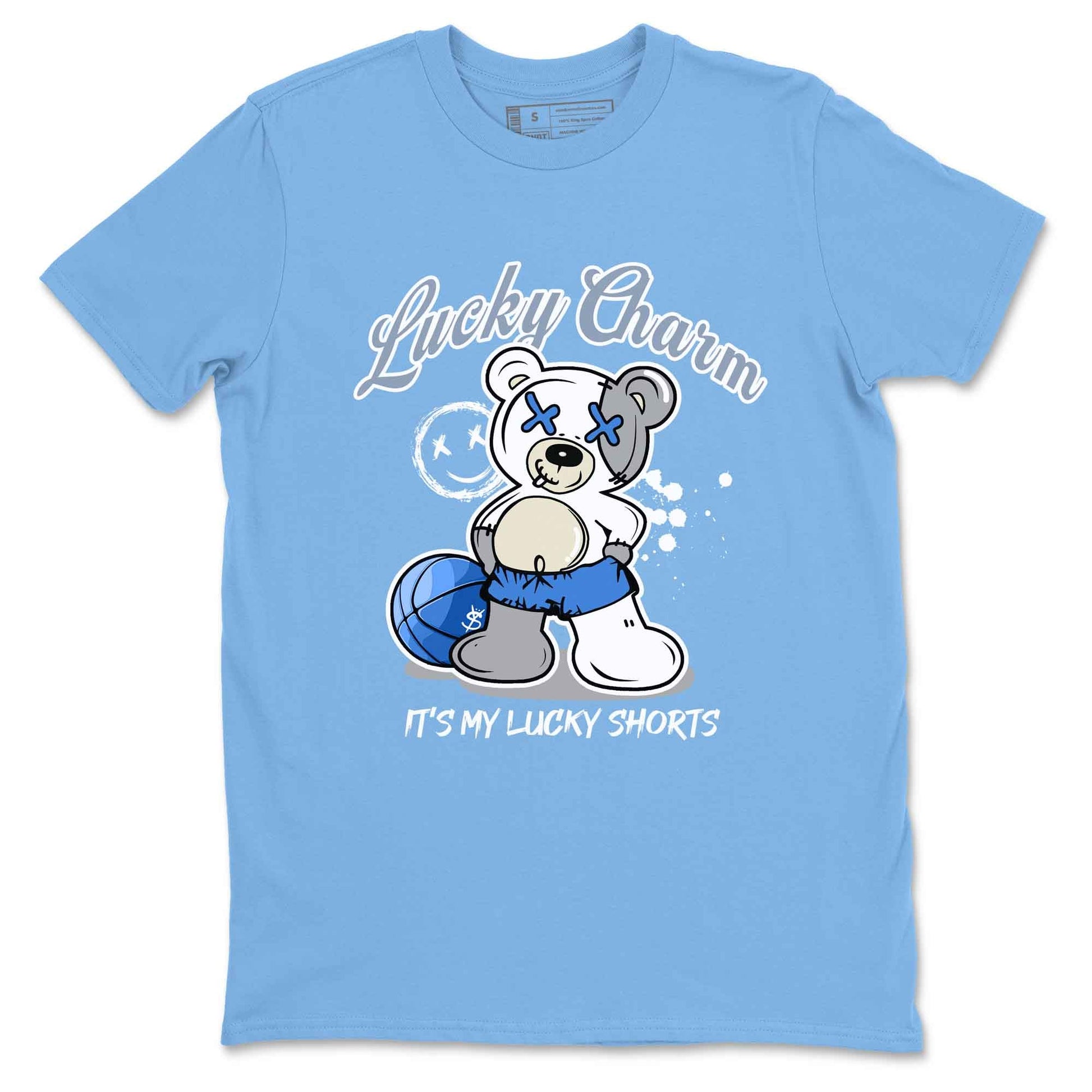 3s Lucky Shorts shirts to match jordans Lucky Charm best t shirts to wear with jordans Air Jordan 3 Lucky Shorts match shoes to clothes SNRT Sneaker Tees unisex cotton Carolina Blue 2 shirts