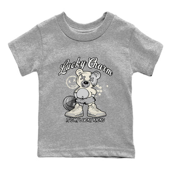 3s Sail and Cement Grey shirts to match jordans Lucky Charm sneaker match tees Air Jordan 3 Retro Sail and Cement Grey match shoes to clothes SNRT Sneaker Tees Youth Baby Heather Grey 2 tee