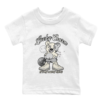 3s Sail and Cement Grey shirts to match jordans Lucky Charm sneaker match tees Air Jordan 3 Retro Sail and Cement Grey match shoes to clothes SNRT Sneaker Tees Youth Baby White 2 tee