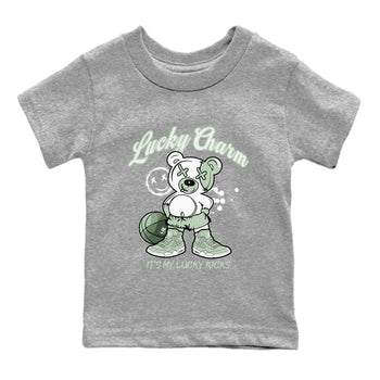 4s seafoam shirts to match jordans Lucky Charm sneaker match tees Air Jordan 4 Abundance match shoes to clothes SNRT Sneaker Tees Youth Baby Heather Grey 2 tee
