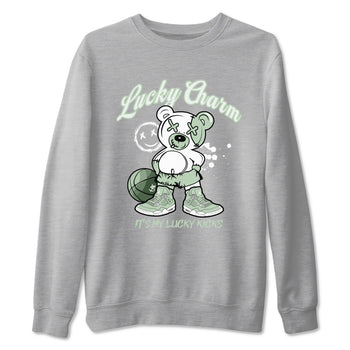 4s seafoam shirts to match jordans Lucky Charm sneaker match tees Air Jordan 4 Abundance match shoes to clothes SNRT Sneaker Tees unisex cotton Heather Grey 2 shirts