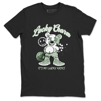 4s seafoam shirts to match jordans Lucky Charm sneaker match tees Air Jordan 4 Abundance match shoes to clothes SNRT Sneaker Tees unisex cotton Black 2 shirts