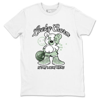 4s seafoam shirts to match jordans Lucky Charm sneaker match tees Air Jordan 4 Abundance match shoes to clothes SNRT Sneaker Tees unisex cotton White 2 shirts
