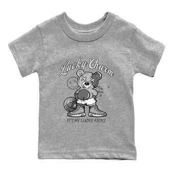 9s Cool Grey shirts to match jordans Lucky Charm sneaker match tees Air Jordan 9 Retro Cool Grey match shoes to clothes SNRT Sneaker Tees Youth Baby Heather Grey 2 tee
