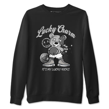 9s Cool Grey shirts to match jordans Lucky Charm sneaker match tees Air Jordan 9 Retro Cool Grey match shoes to clothes SNRT Sneaker Tees unisex cotton Black 2 shirts
