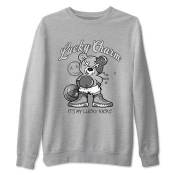 9s Cool Grey shirts to match jordans Lucky Charm sneaker match tees Air Jordan 9 Retro Cool Grey match shoes to clothes SNRT Sneaker Tees unisex cotton Heather Grey 2 shirts