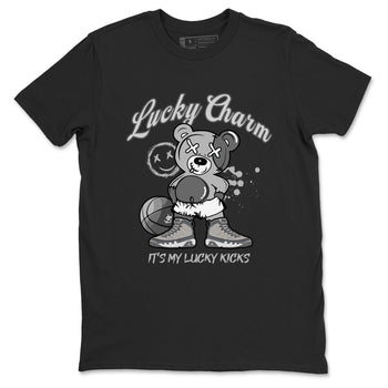 9s Cool Grey shirts to match jordans Lucky Charm sneaker match tees Air Jordan 9 Retro Cool Grey match shoes to clothes SNRT Sneaker Tees unisex cotton Black 2 shirts