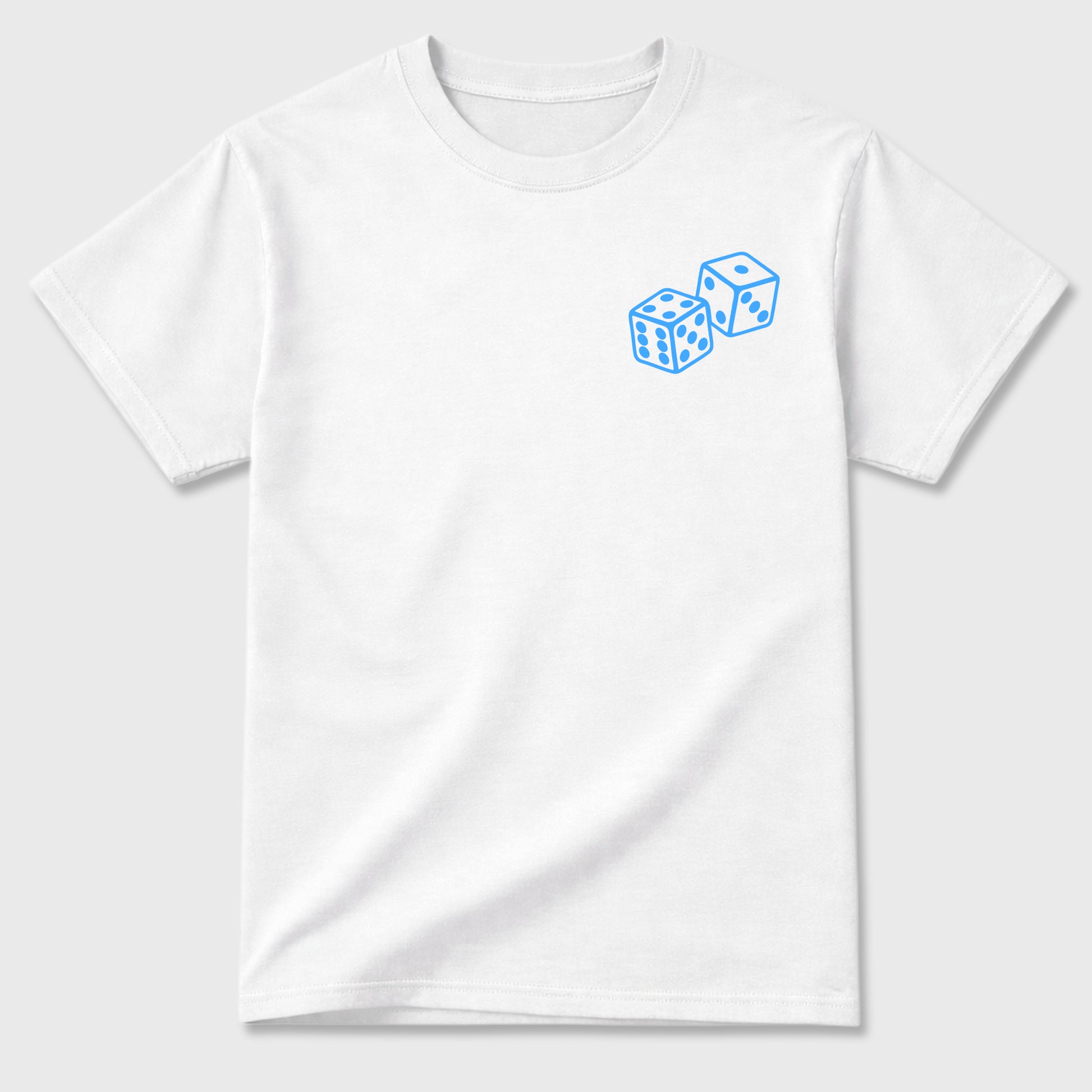 Lucky Is a Mindset front and back graphic t-shirt styled to complete your outfit with the11s UNC, shown in White.