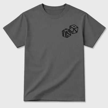 Lucky Is a Mindset graphic t-shirt styled to complete your sneaker outfit with the 6s Cap&Gown, shown in Cool Grey.