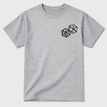 Lucky Is a Mindset graphic t-shirt styled to complete your sneaker outfit with the 6s Cap&Gown, shown in Heather Grey.