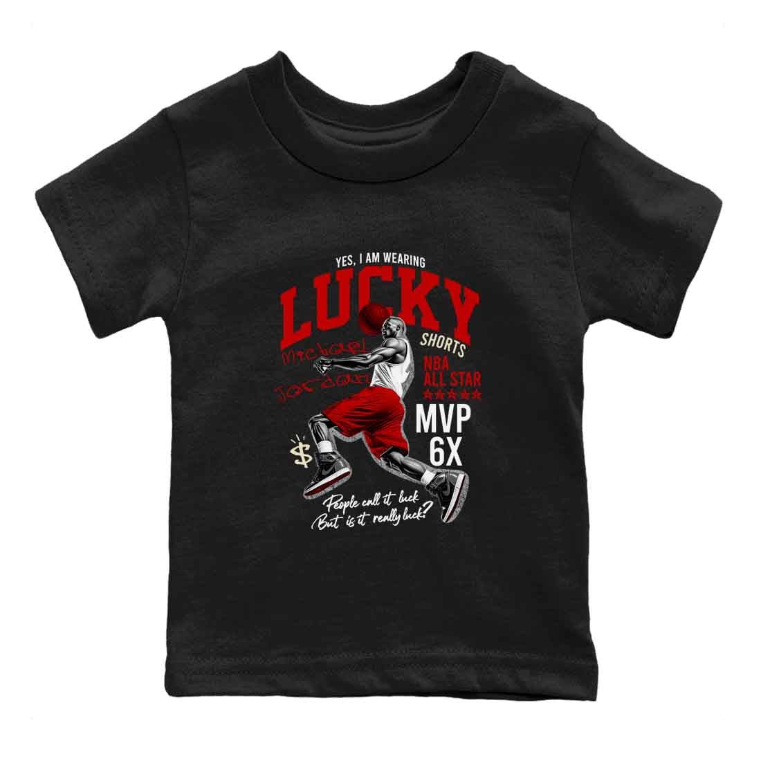 1s Black Toe Reimagined shirts to match jordans Lucky Player best t shirts to wear with jordans AJ1 High OG Black Toe Reimagined match shoes to clothes SNRT Sneaker Tees Youth Baby Black 2 tee