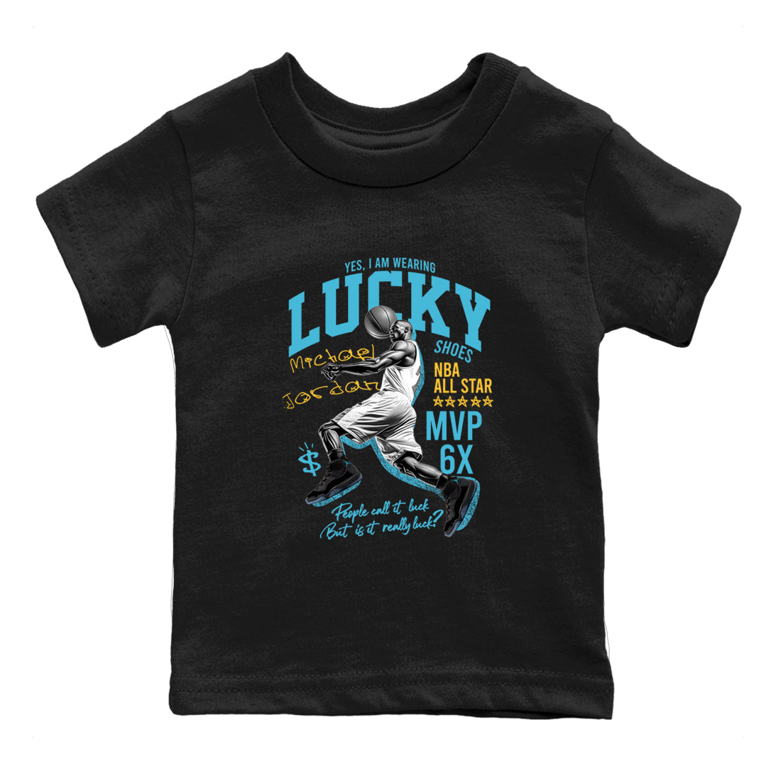 Sneaker match tees – Sneaker Tees To Match Air Jordan 11 Gamma Shoes – Lucky Player Kids T-Shirt Black 2