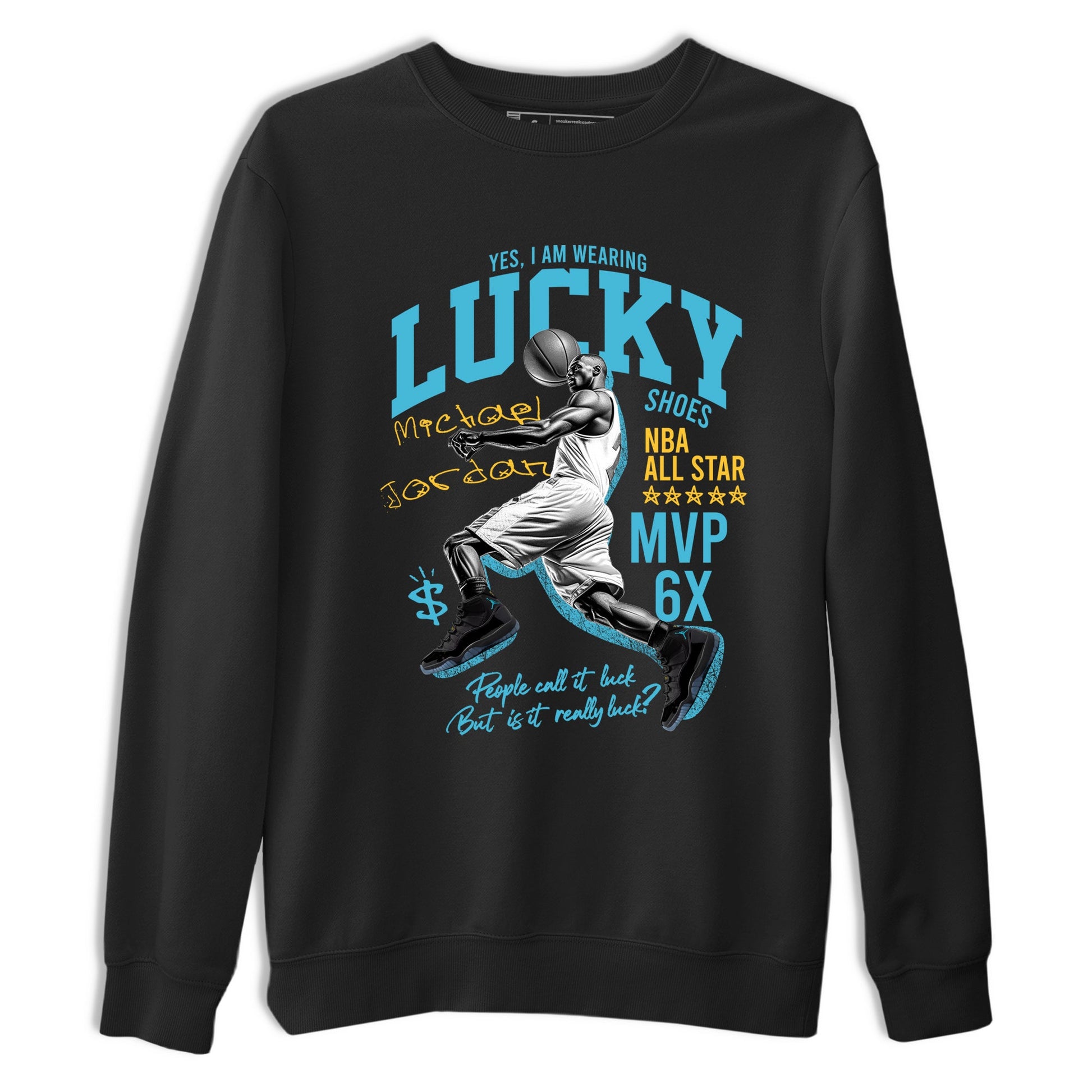 Sneaker match tees – Sneaker Tees To Match Air Jordan 11 Gamma Shoes – Lucky Player Tee Black 2