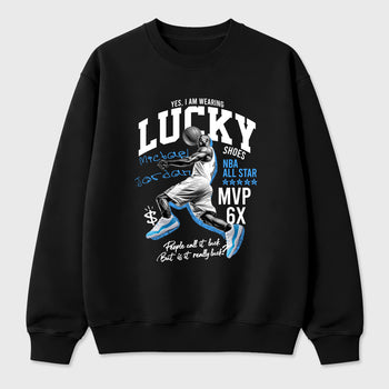 Sneaker match tees – Sneaker Tees To Match Air Jordan 11 University Blue Shoes – Lucky Player Tee Black 2