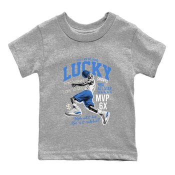 3s Lucky Shorts shirts to match jordans Lucky Player best t shirts to wear with jordans Air Jordan 3 Lucky Shorts match shoes to clothes SNRT Sneaker Tees Youth Baby Heather Grey 2 tee