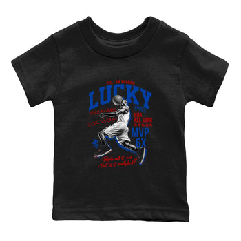 Sneaker match tees – Sneaker Tees To Match Jordan 4 Retro Rare Air Shoes – Lucky Player Kids T-Shirt Black 2