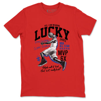 Sneaker match tees – Sneaker Tees To Match Jordan 4 Retro Rare Air Shoes – Lucky Player Tee Red 2
