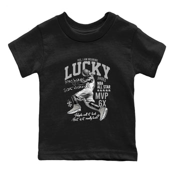 9s Cool Grey shirts to match jordans Lucky Player sneaker match tees Air Jordan 9 Retro Cool Grey match shoes to clothes SNRT Sneaker Tees Youth Baby Black 2 tee