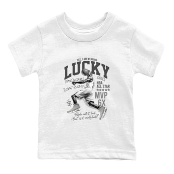 9s Cool Grey shirts to match jordans Lucky Player sneaker match tees Air Jordan 9 Retro Cool Grey match shoes to clothes SNRT Sneaker Tees Youth Baby White 2 tee