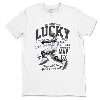 Perfect Valentine's Day Gifts graphic tee  – Sneaker Tees To Match Air Jordan 9 Flint Grey – Lucky Player Tee White 2