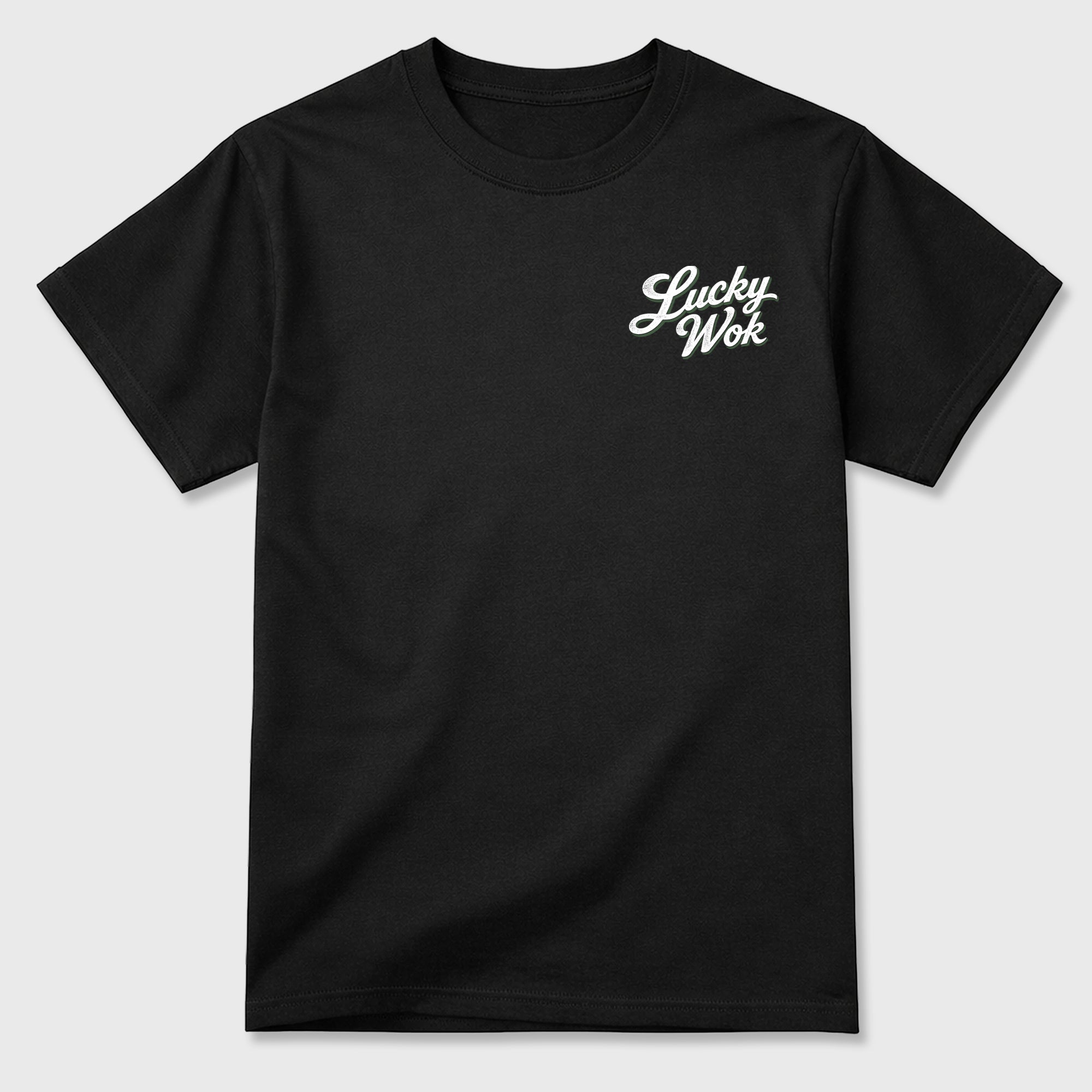 Lucky Wok Graphic T-Shirt featuring original streetwear artwork designed to match the . Black Graphic T-Shirt.