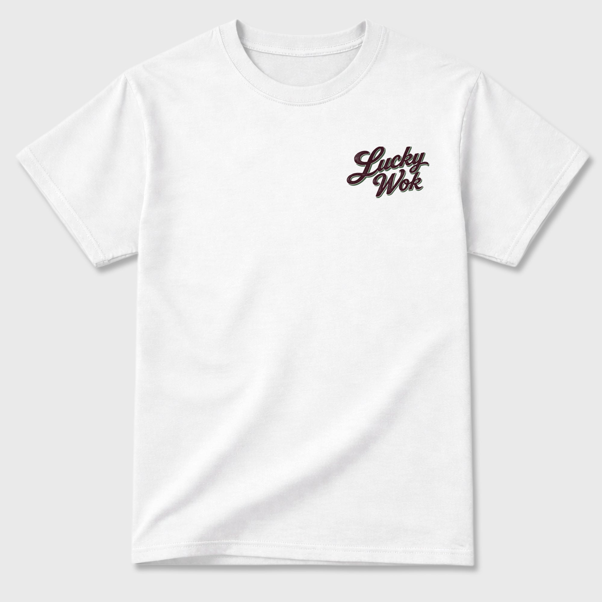 Lucky Wok Graphic T-Shirt featuring original streetwear artwork designed to match the . White Graphic T-Shirt.