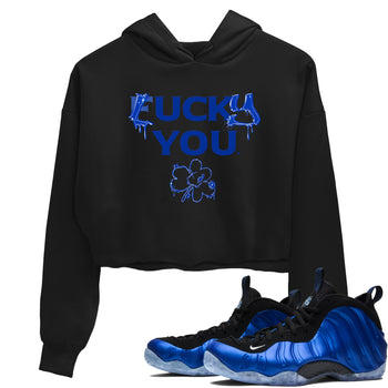 Foams One Royal shirts to match jordans Lucky You sneaker match tees Air Foamposite One Royal match shoes to clothes SNRT Sneaker Tees unisex cotton Black 1 crop tee