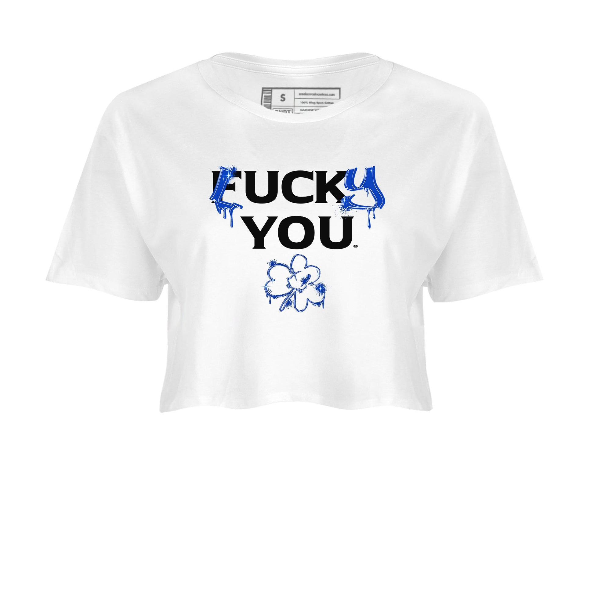 Foams One Royal shirts to match jordans Lucky You sneaker match tees Air Foamposite One Royal match shoes to clothes SNRT Sneaker Tees unisex cotton White 2 crop tee