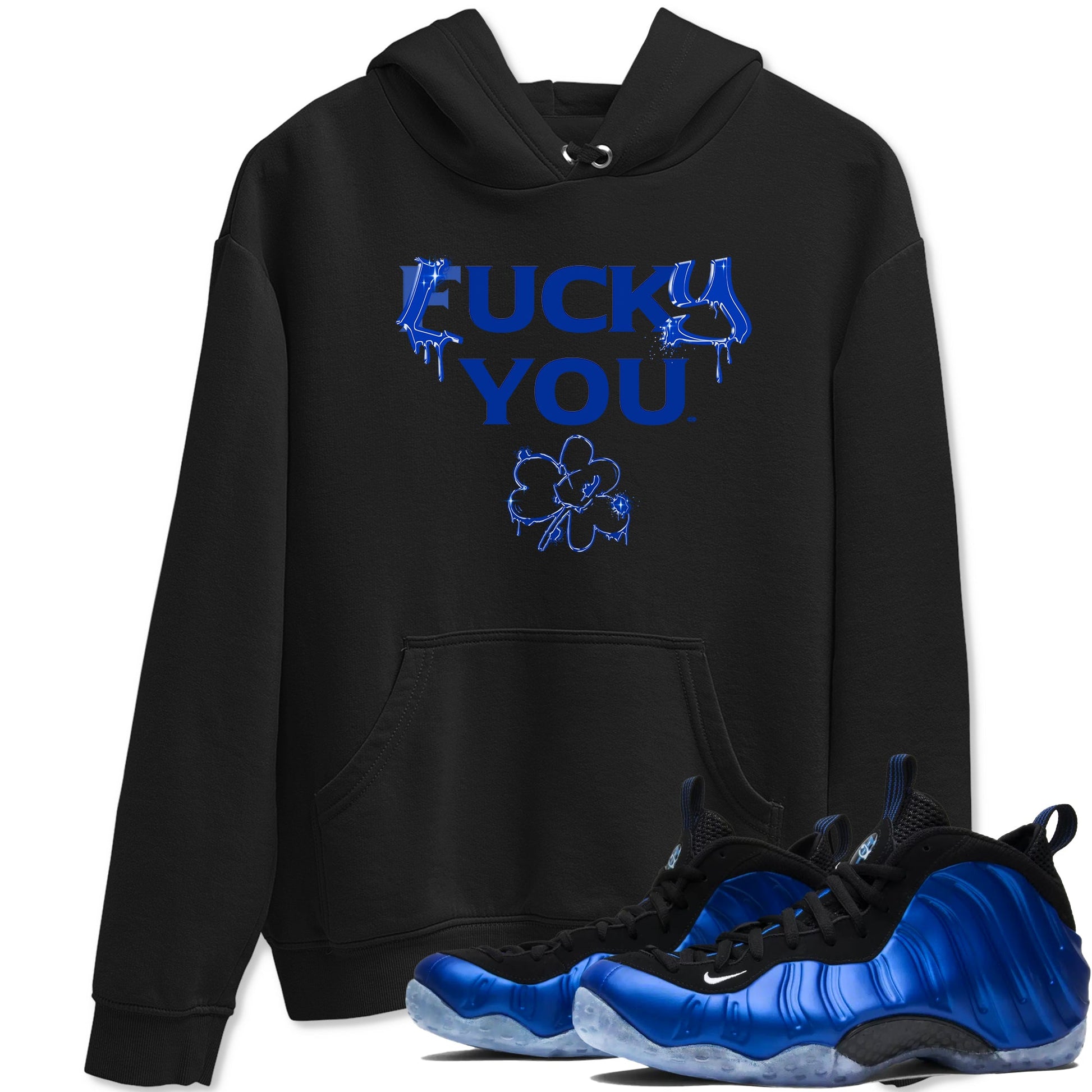 Foams One Royal shirts to match jordans Lucky You sneaker match tees Air Foamposite One Royal match shoes to clothes SNRT Sneaker Tees unisex cotton Black 1 shirts