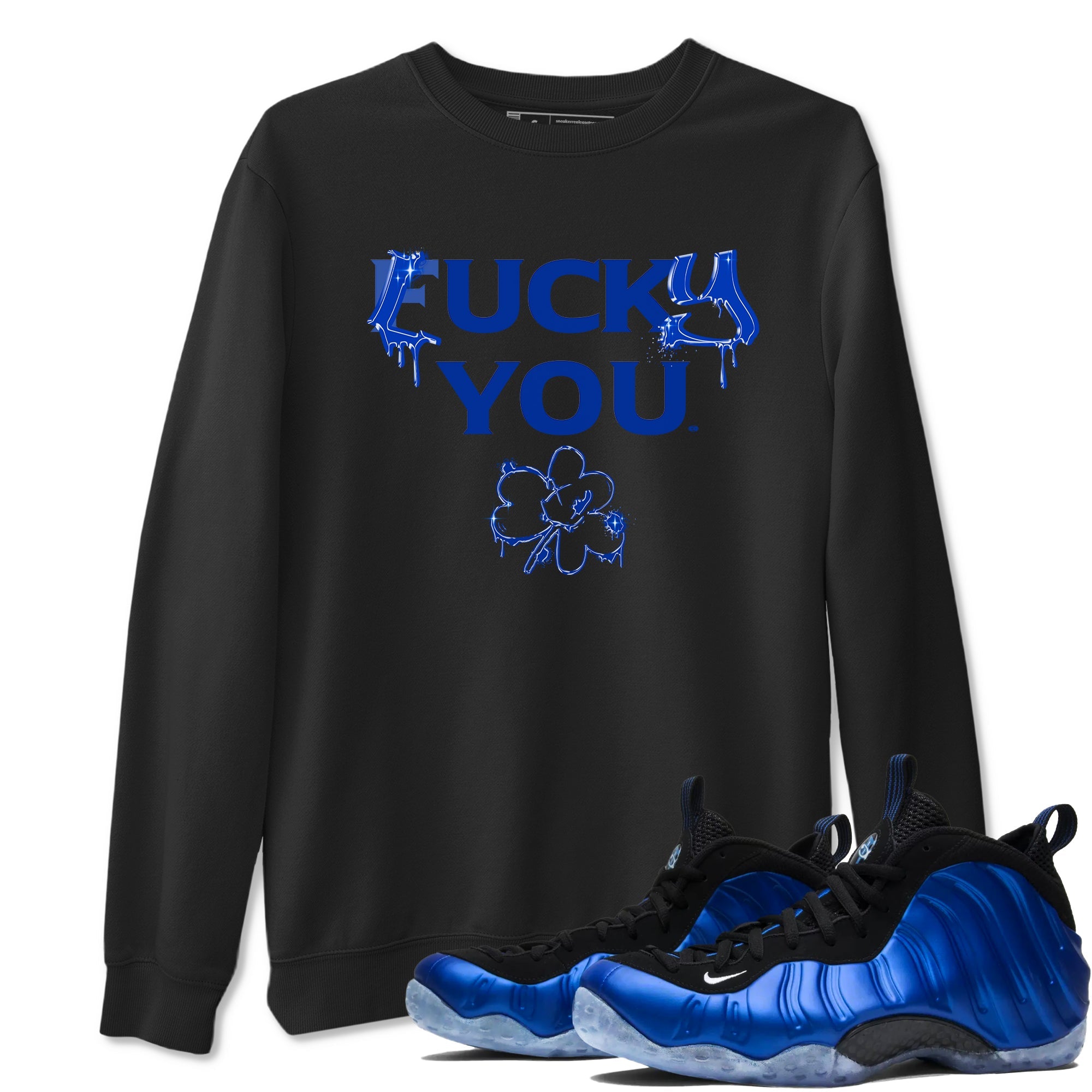 Foams One Royal shirts to match jordans Lucky You sneaker match tees Air Foamposite One Royal match shoes to clothes SNRT Sneaker Tees unisex cotton Black 1 shirts