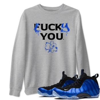 Foams One Royal shirts to match jordans Lucky You sneaker match tees Air Foamposite One Royal match shoes to clothes SNRT Sneaker Tees unisex cotton Heather Grey 1 shirts