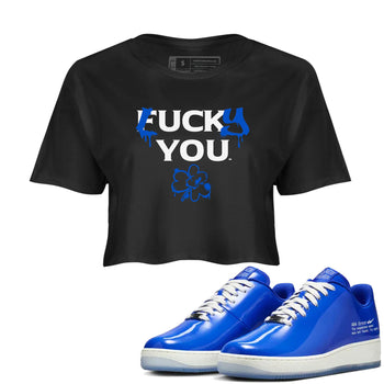 Air Force 1 404 Error shirt to match jordans Lucky You sneaker tees Air Force 1 404 Error SNRT Sneaker Release Tees Black 1 crop length shirt