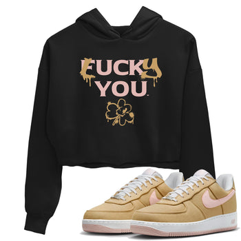 AF 1 Linen shirts to match jordans Lucky You sneaker match tees Air Force 1 Linen match shoes to clothes SNRT Sneaker Tees unisex cotton Black 1 crop tee
