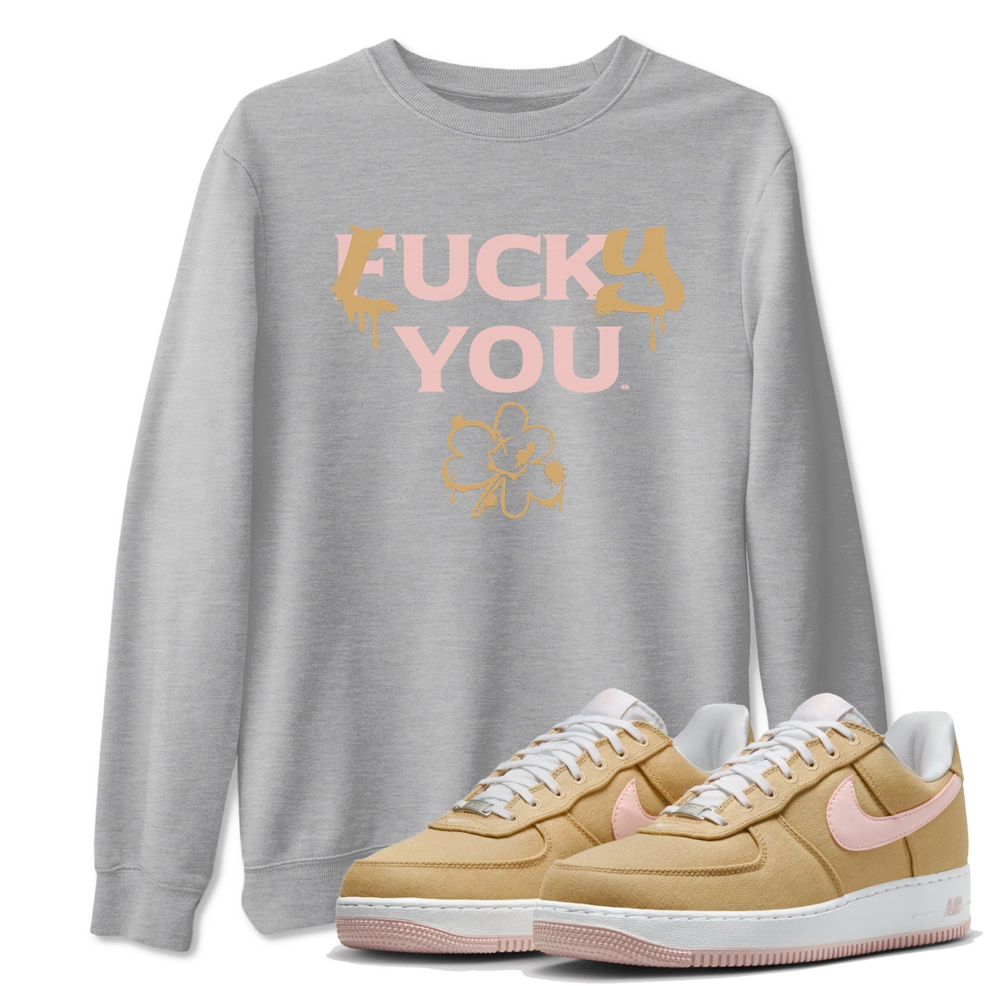 AF 1 Linen shirts to match jordans Lucky You sneaker match tees Air Force 1 Linen match shoes to clothes SNRT Sneaker Tees unisex cotton Heather Grey 1 shirts